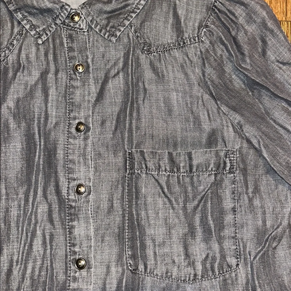 Gray Button-Up Shirt - Picture 3 of 5